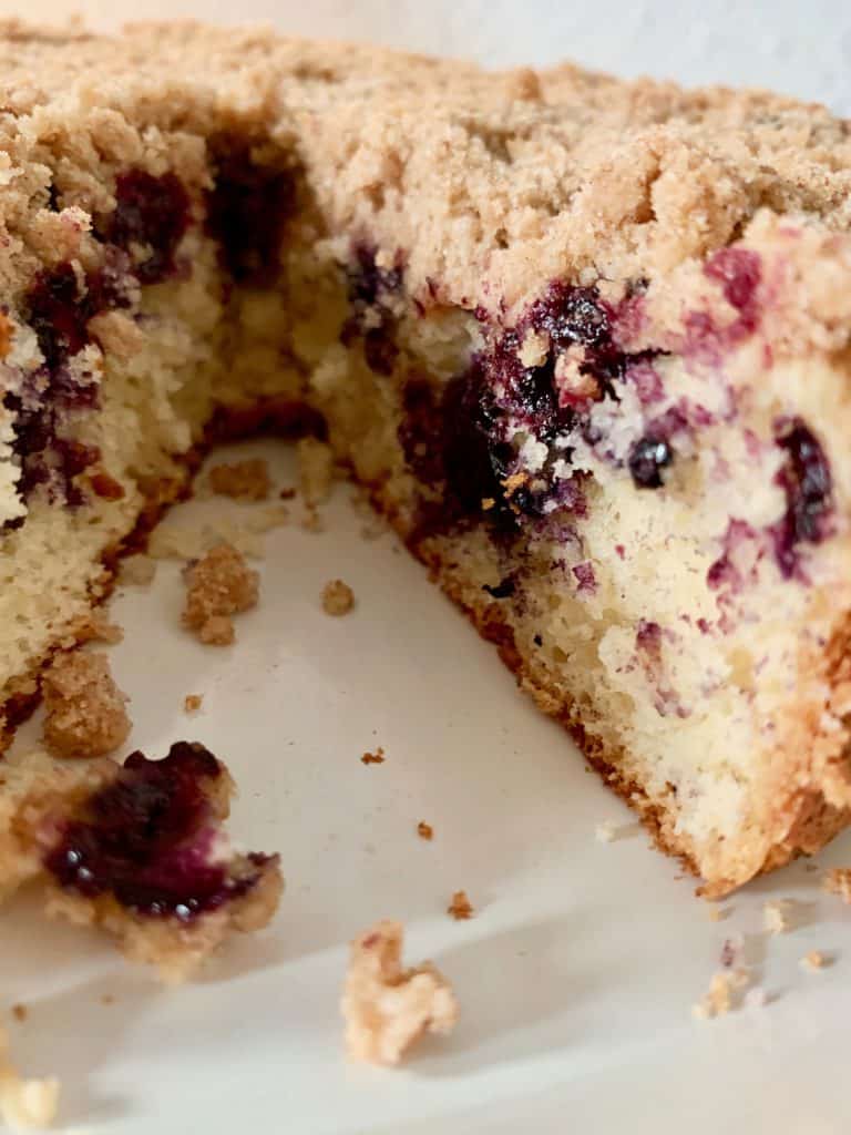 Blueberry Streusel Coffee Cake - Curious Cookery