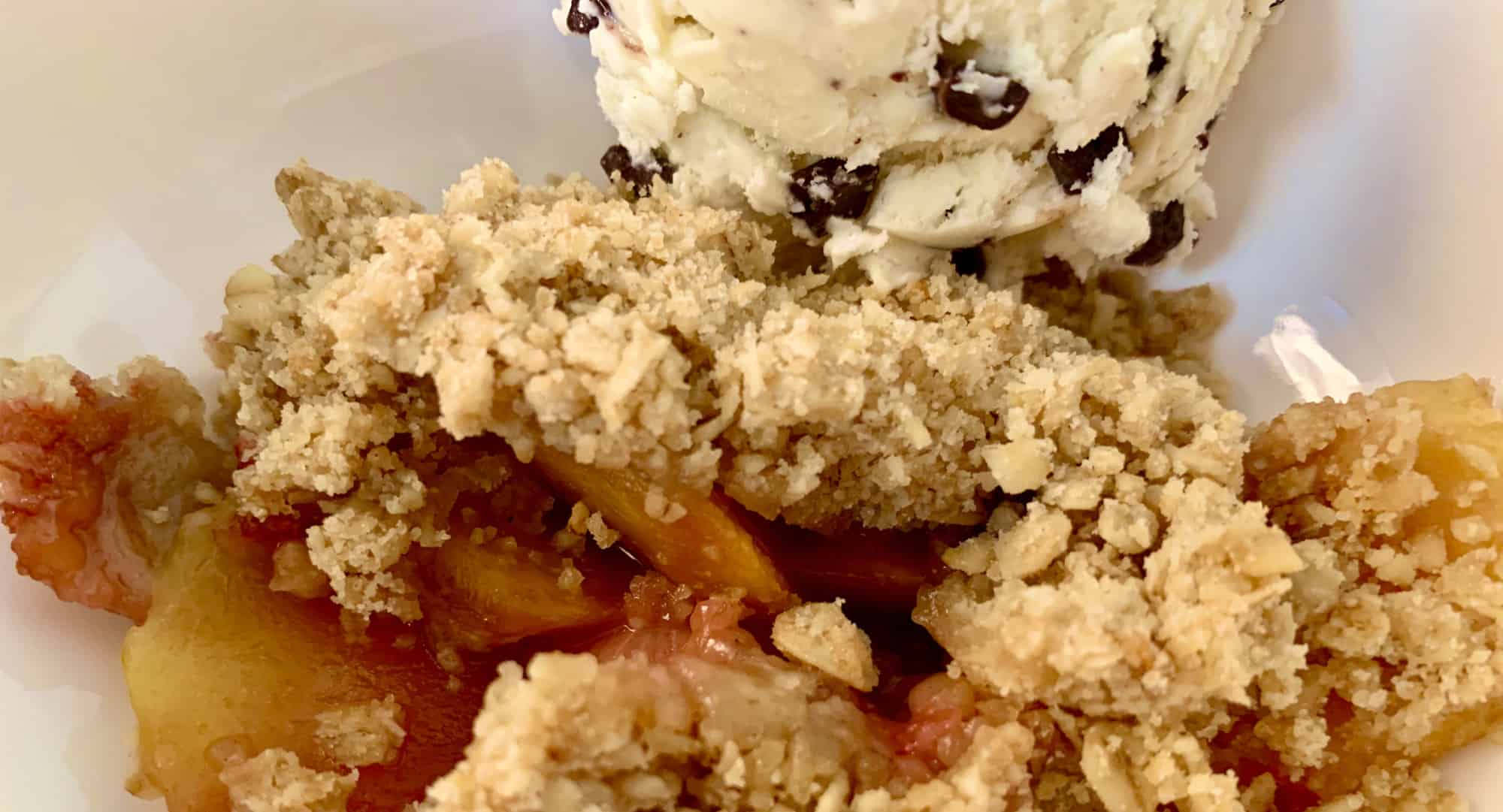 Nectarine Strawberry Crumble Curious Cookery