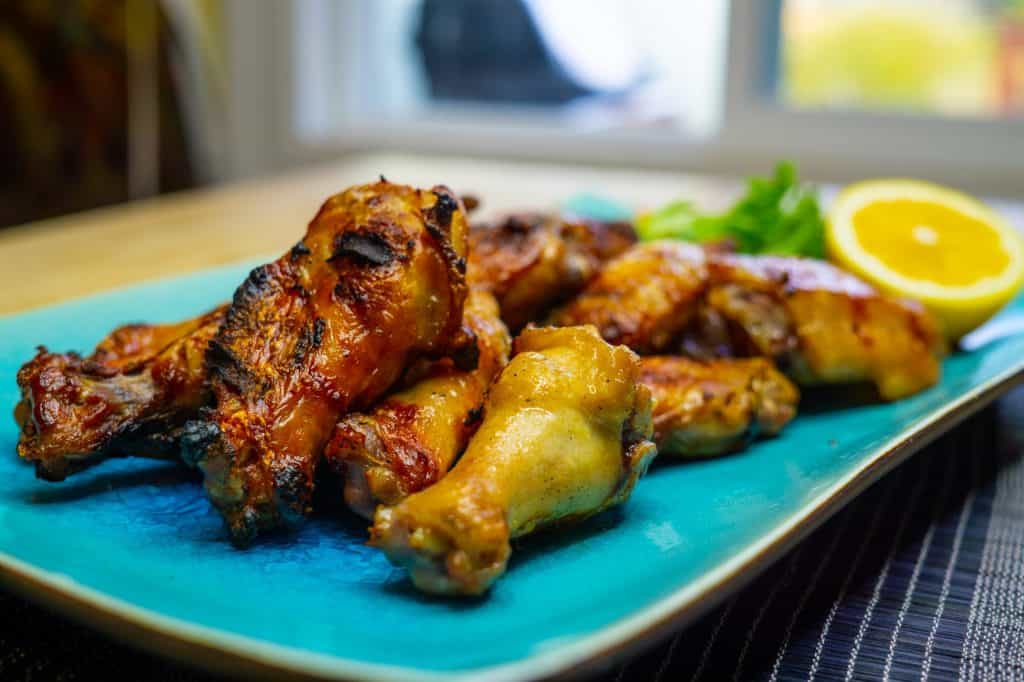 Singapore Crispy Grilled Chicken Wings
